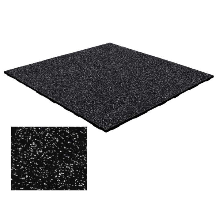 Connect Tile    20mm Gulv   100x100 Cm     Med Nister   Sort