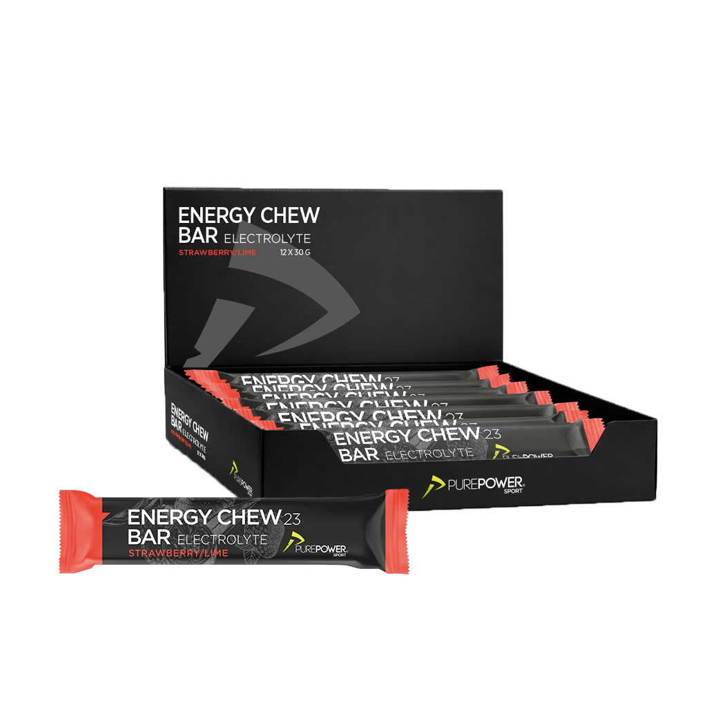 Energy Chew Bar Elektrolyt Jordbær Lime 12 X 30 G