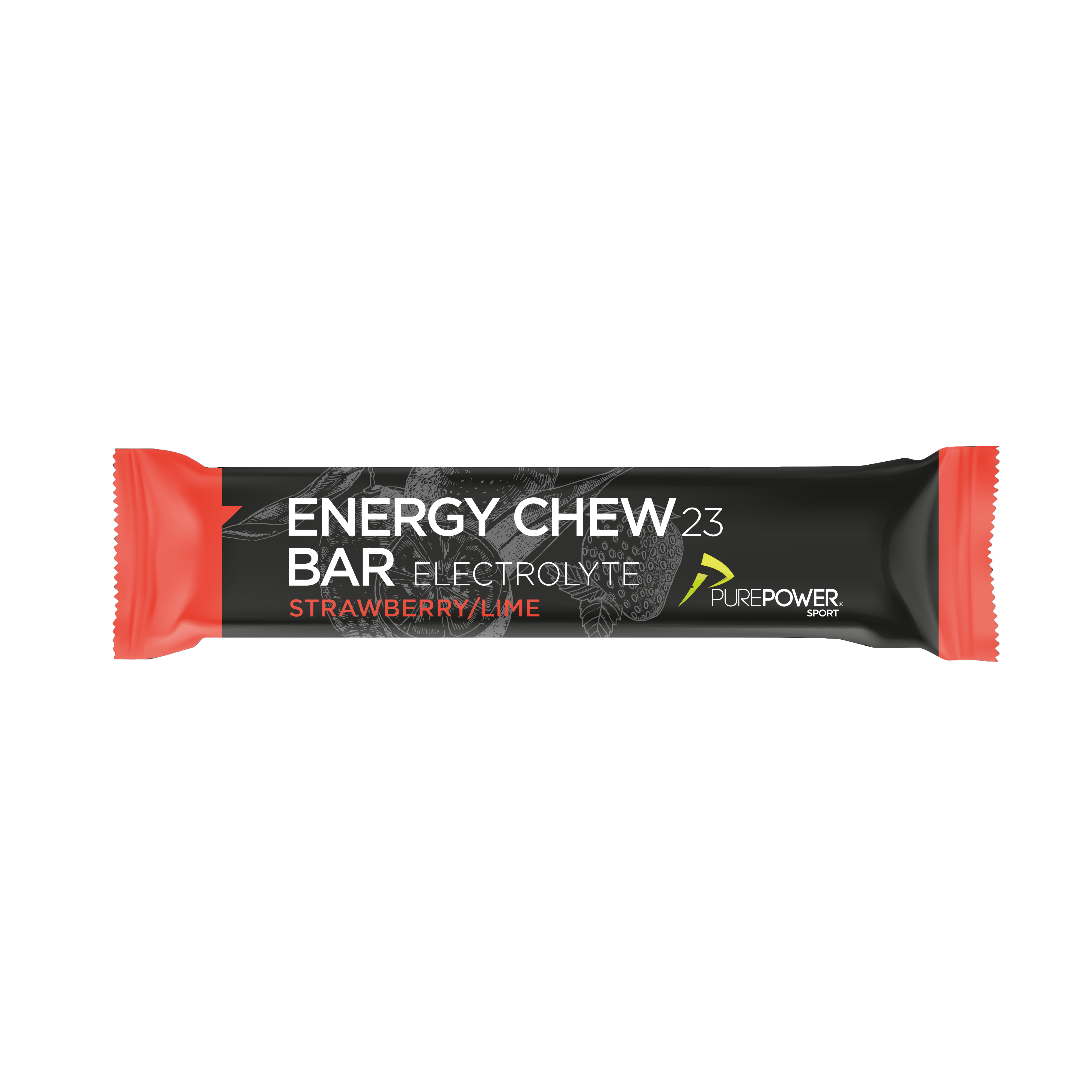 Energy Chew Bar Elektrolyt Jordbær Lime 30 G
