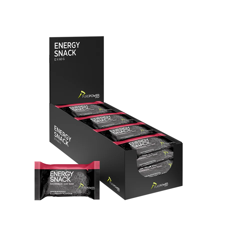 Purepower Energy Snack Hindbærsmag  1 Stk Af 60 Gram