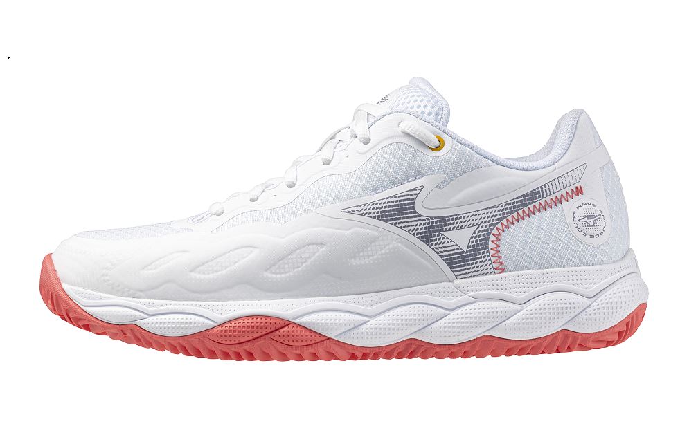 Mizuno Wave Enforce Court Cc  W   White Blue Granite Calypso Core    36 5