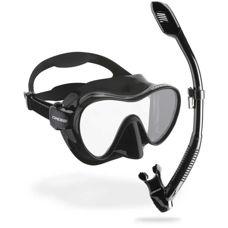 Cressi F1   Supernova Dry Snorkel Combo