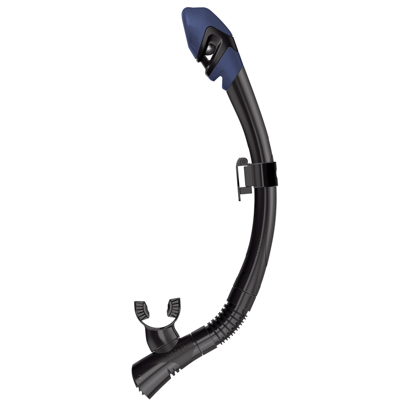 Seac Snorkel Fast Tech Dry S Bl Sort Blå