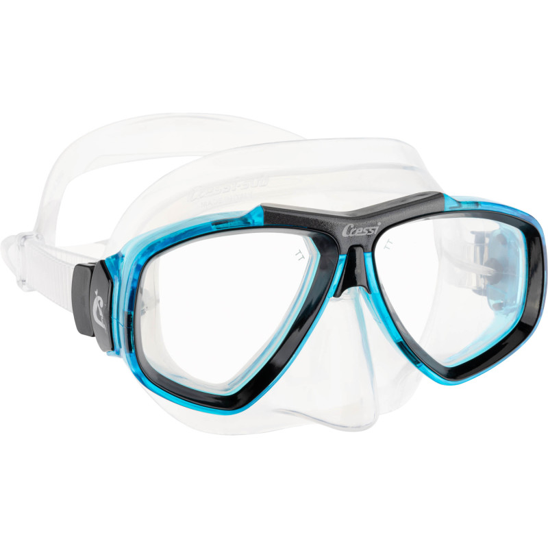 Cressi Focus Maske Klar   Akvamarin