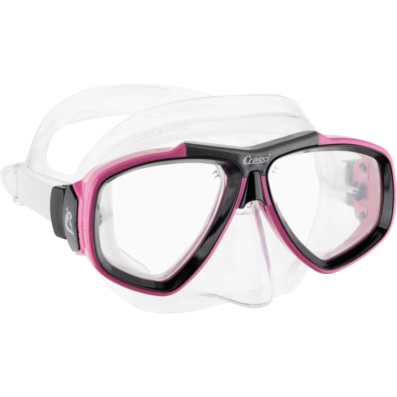 Cressi Focus Maske Klar   Pink