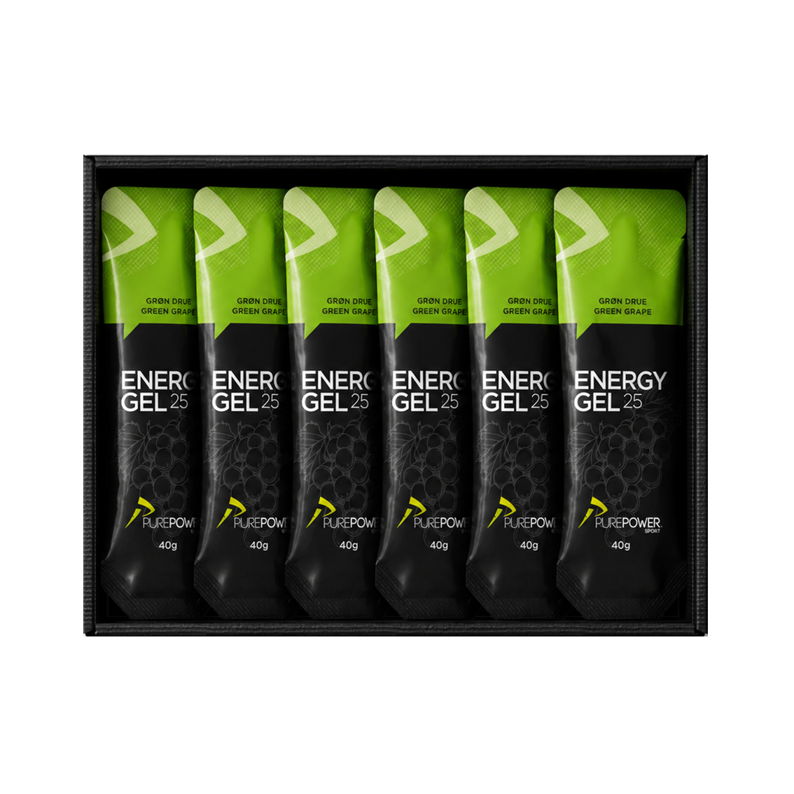 Energy Gel Grøn Drue 12 X 40g