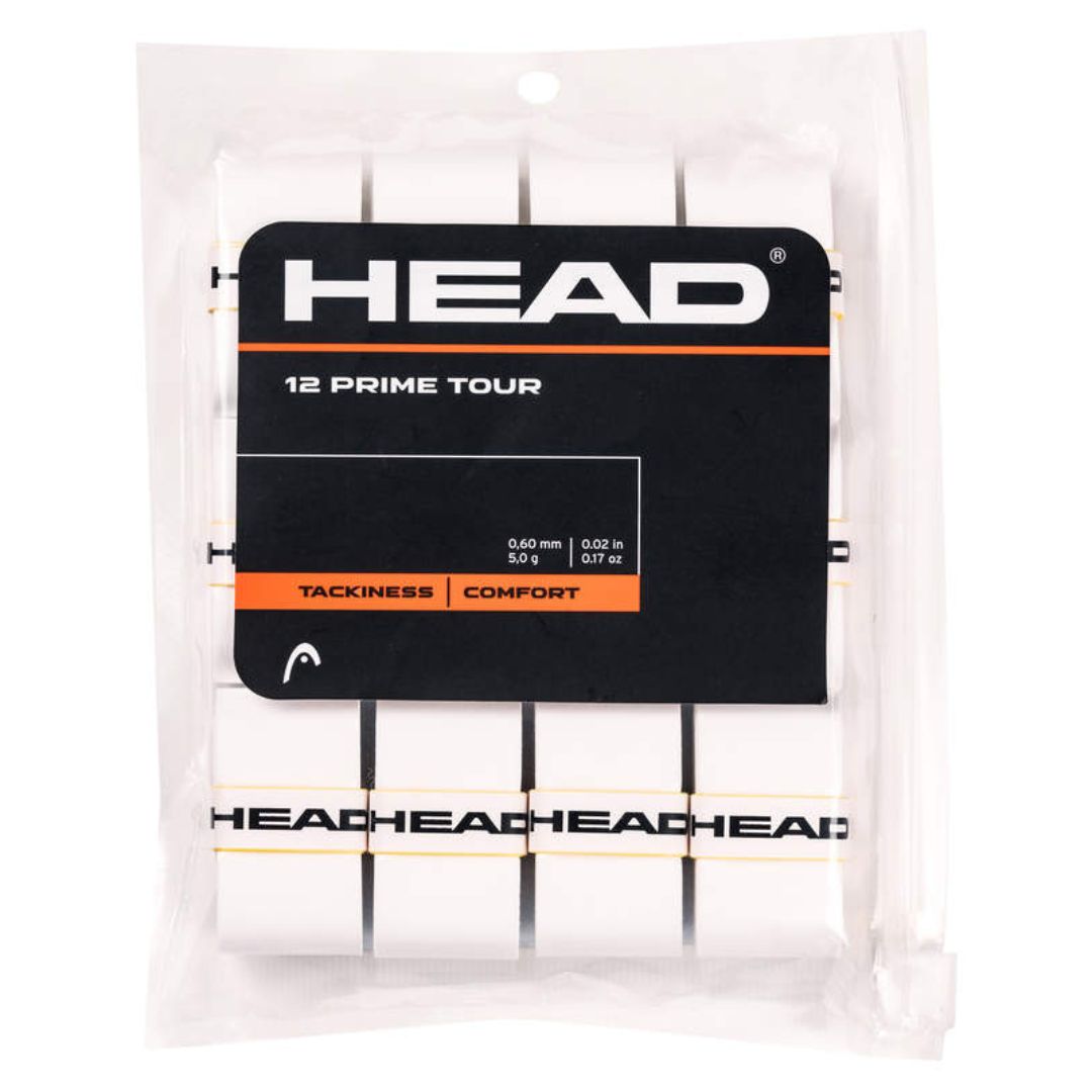 Head Prime Tour Overgrip  12 Pak  White