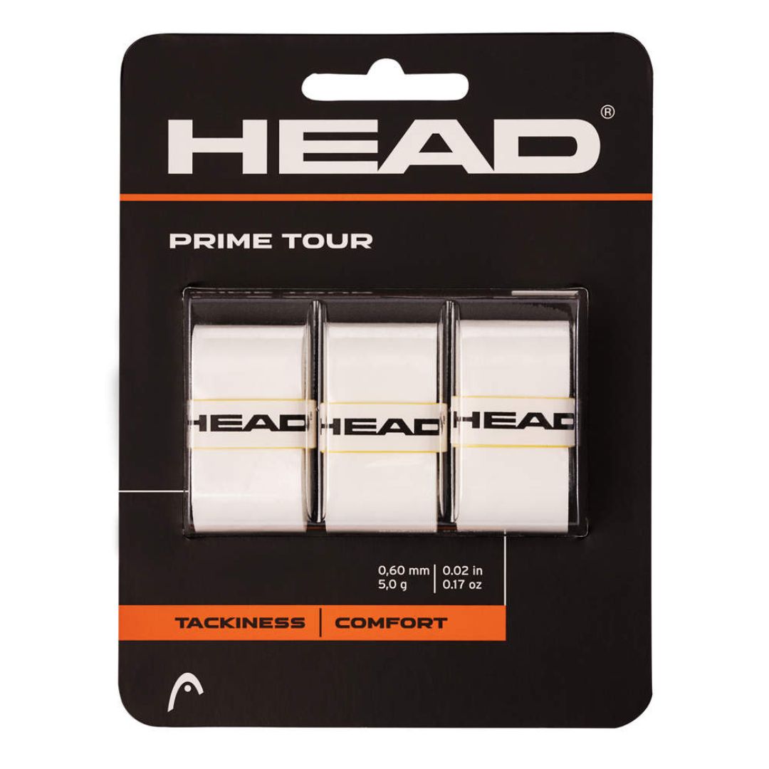 Head Prime Tour Overgrip  3 Pak  Hvid