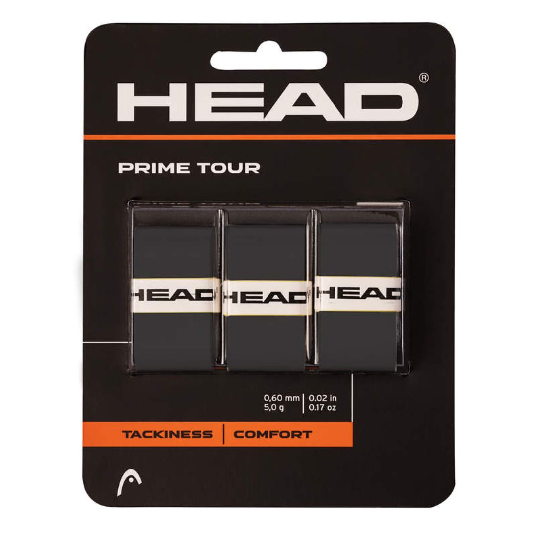 Head Prime Tour Overgrip  3 Pak  Sort