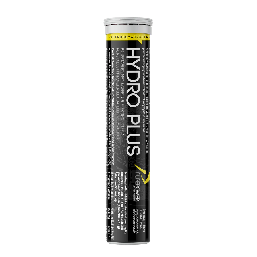 Purepower Hydrotabs Elektrolytter Citrussmag  1 Rør Med 20 Tabletter