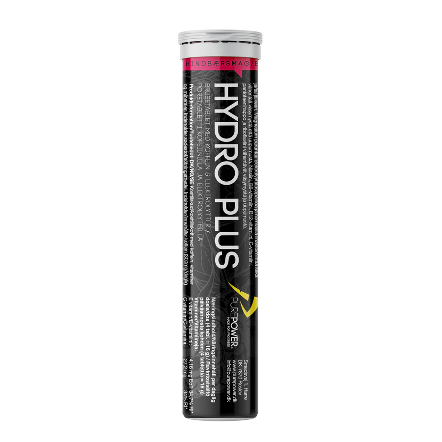 Purepower Hydrotabs Elektrolytter Hindbærsmag  1 Rør Med 20 Tabletter