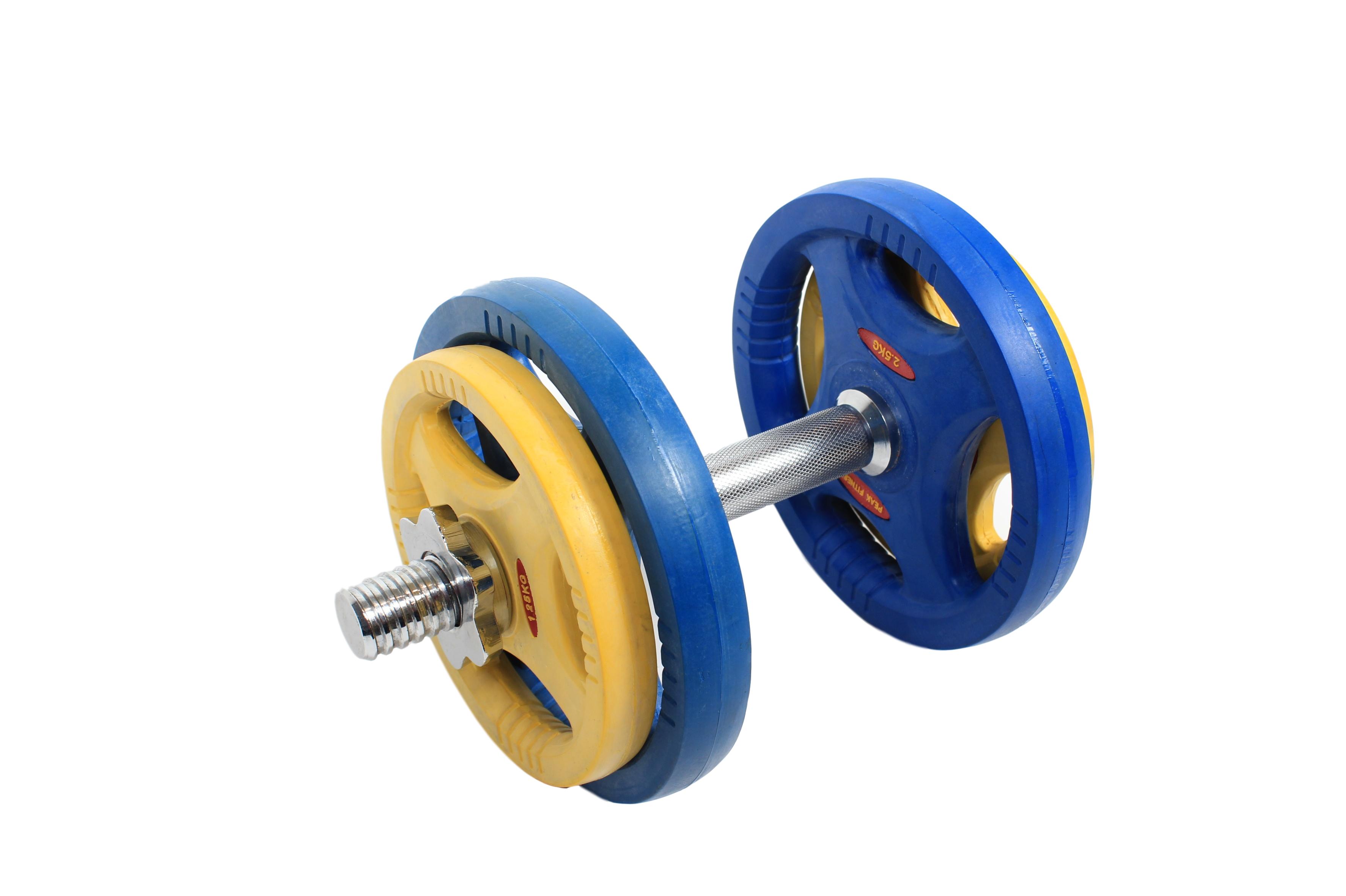 Peak Fitness   Justerbar  Håndvægt   30 Mm   Gummi   10 Kg