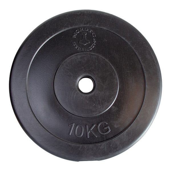 Vægtskive I Hård Plast 10 Kg  30 Mm