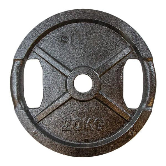 Vægtskive Sort Metal Med Greb  50 Mm    20 Kg