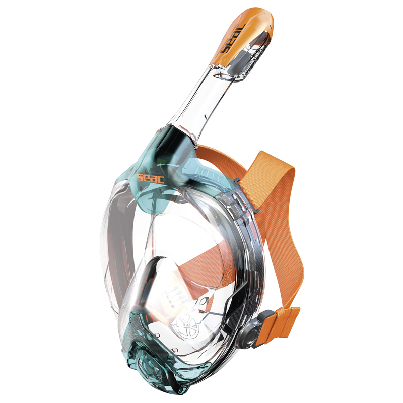 Seac Fullface Maske Libera L Xl S Kl Blå Klar Orange
