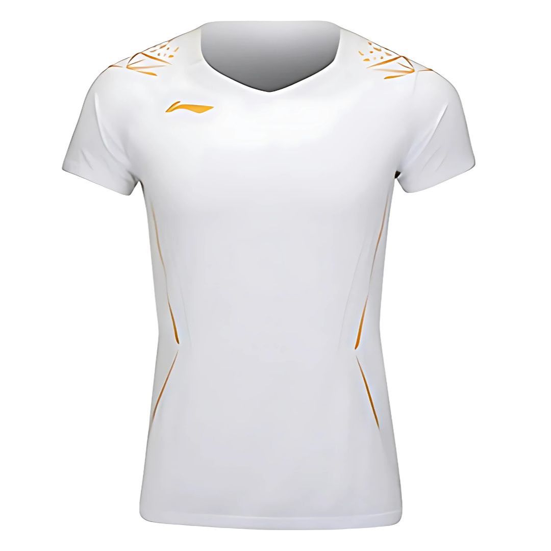 Li-Ning Aayv036-2 Dame Badminton T-shirt - Hvid Stil og Komfort