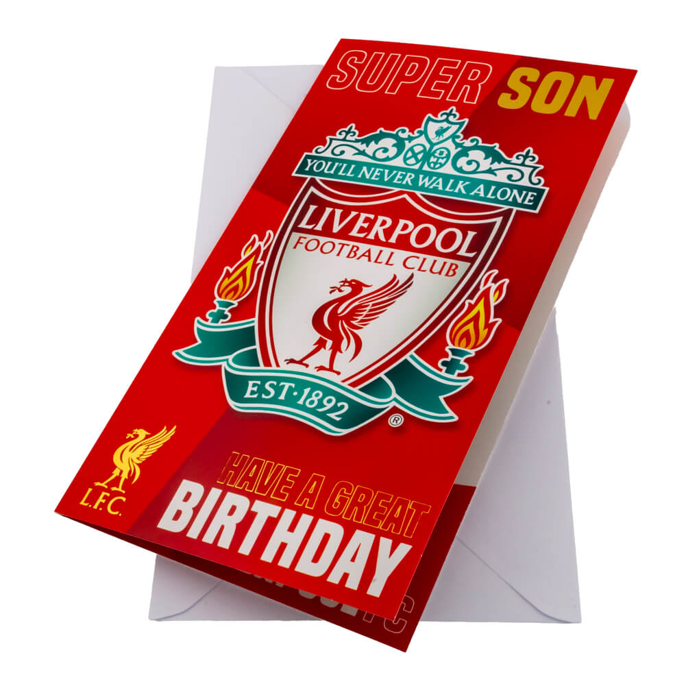 Liverpool Fc Fødselsdagskort Super Son
