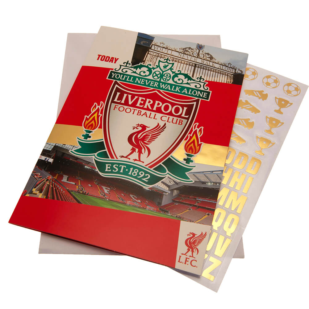 Liverpool Fc Fødselsdagskort M  Klistermærker