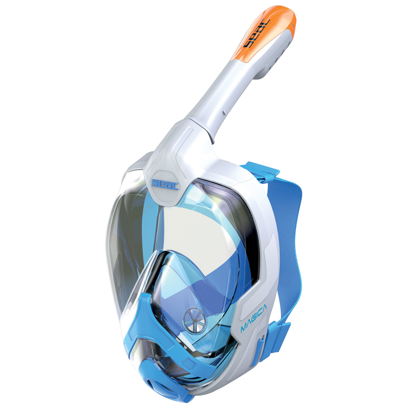 Seac Fullface Maske Magica S M Slt Az Hvid Orange