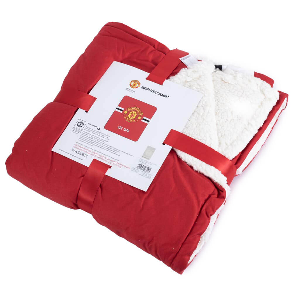 Manchester United Sherpa Fleece Tæppe