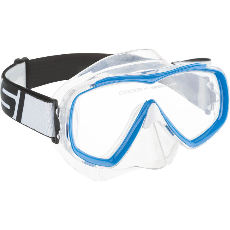 Cressi Estrella Tx Junior Maske Klar   Blå