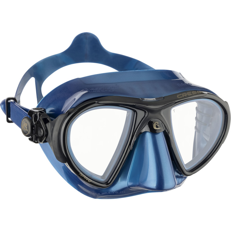 Cressi Nano Maske Blå Metal   Sort