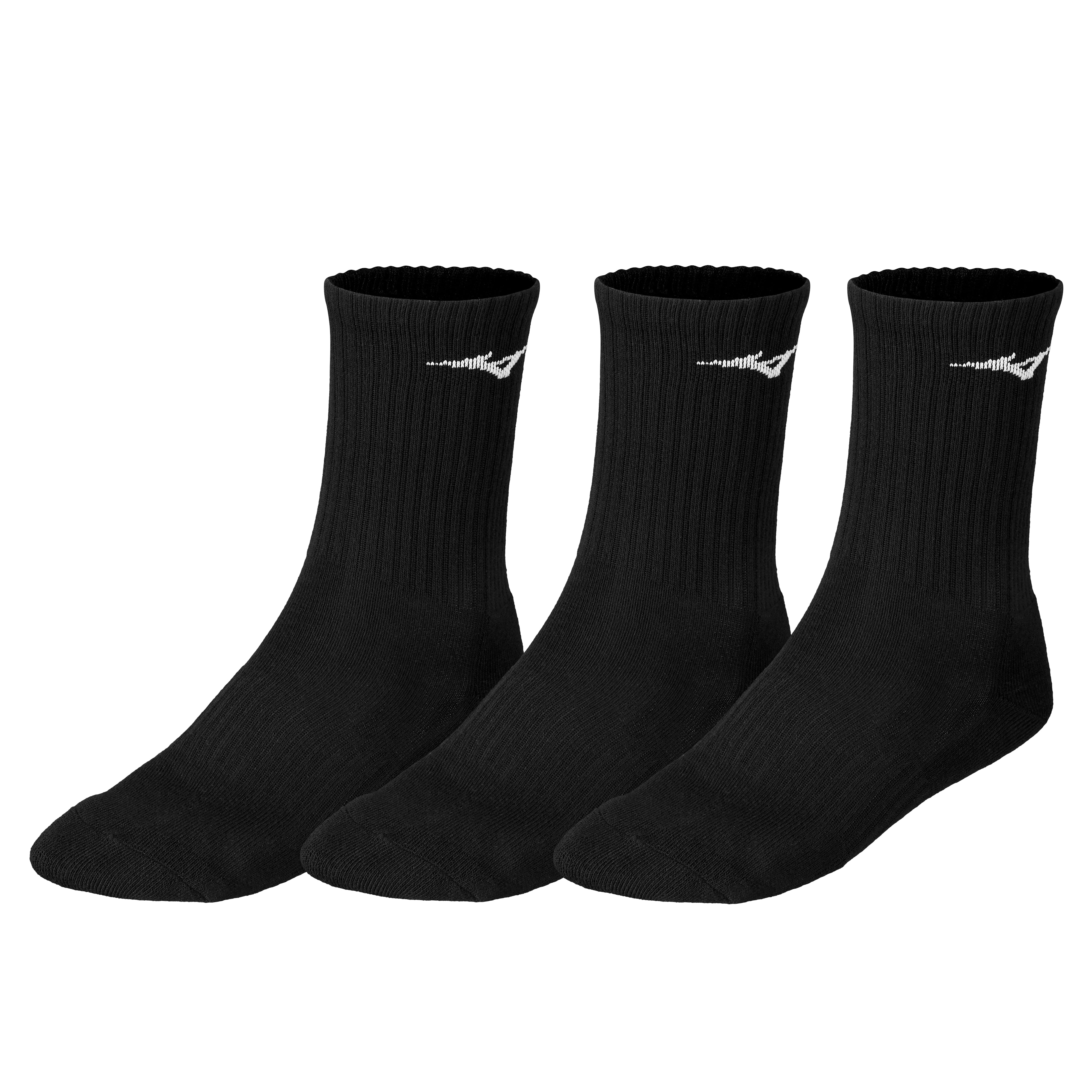 Mizuno Træningssokker  3 Pak  Sort    M