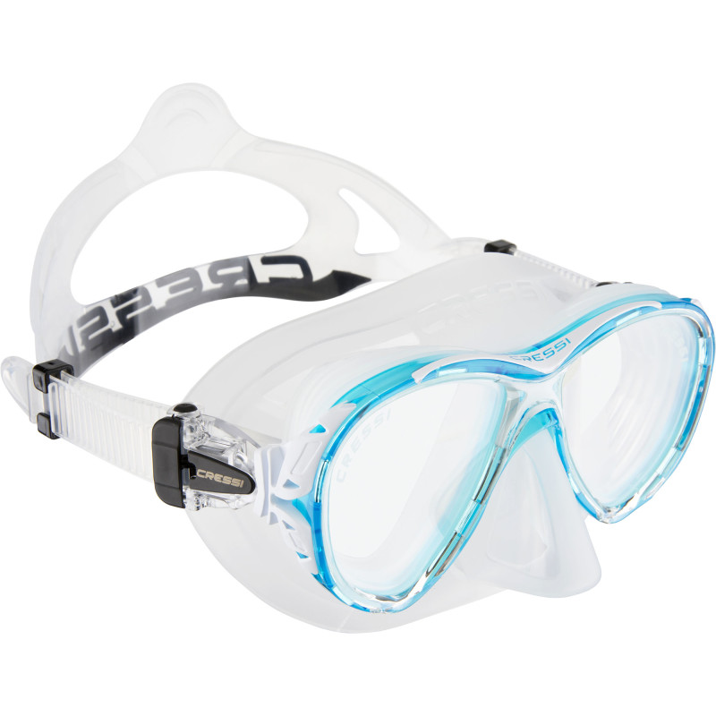 Cressi Naxos Maske Klar   Aquamarine