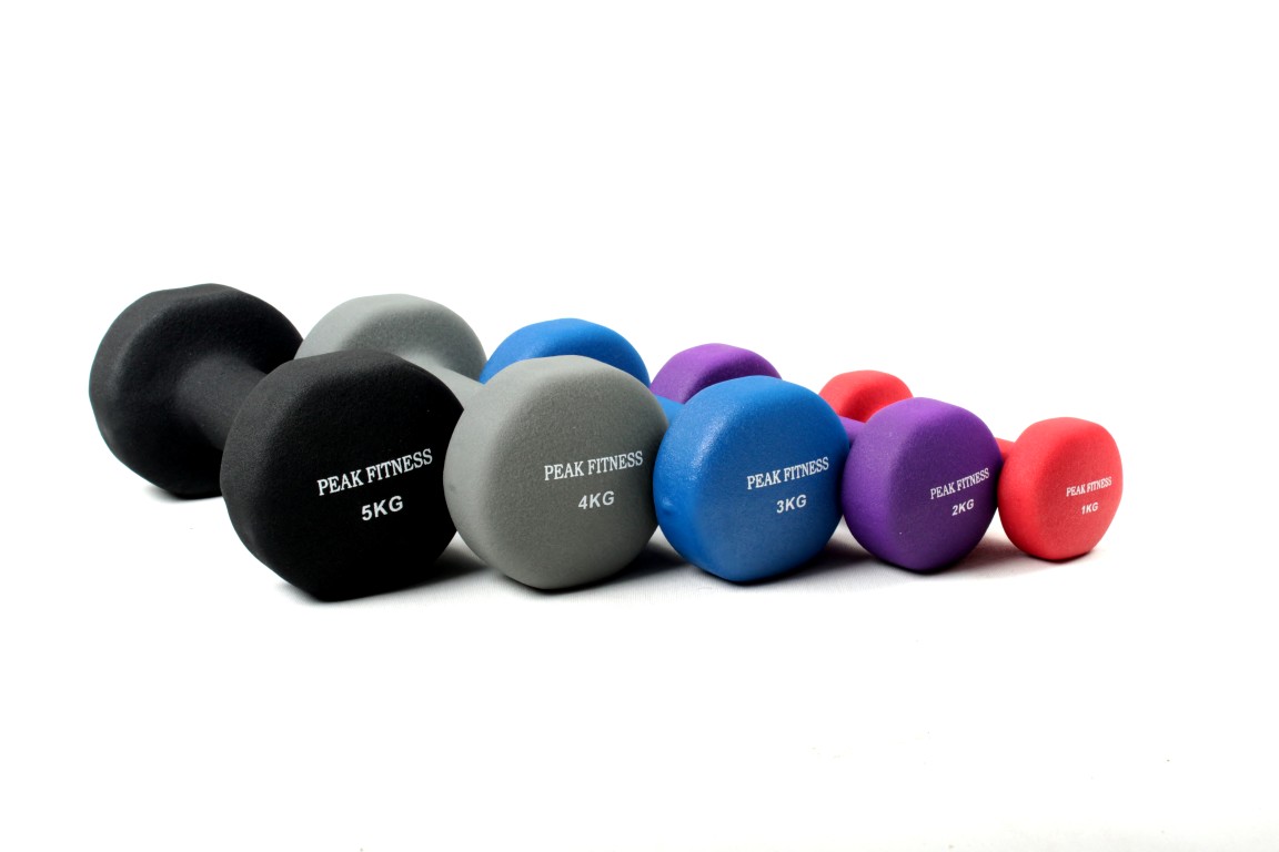 Peak Fitness     Håndvægtsæt 1    Neopren   5 Kg