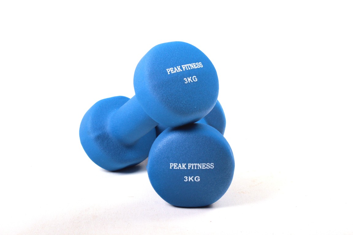 Peak Fitness    2 X  Håndvægt   Neopren   3 Kg