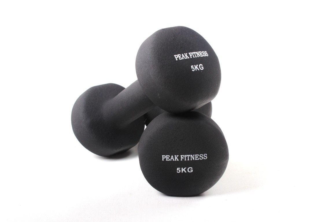 Peak Fitness    2 X  Håndvægt   Neopren   5 Kg