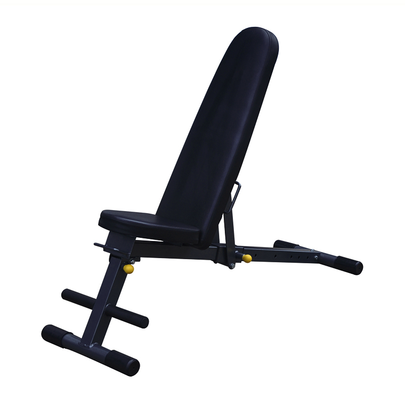 Peak Fitness    7 Positioners Foldbar Skråbænk    Sort
