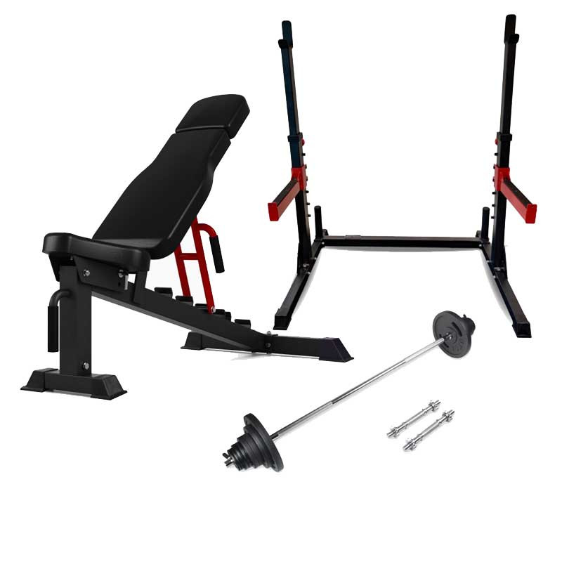 Peak Fitness    Træningssæt Inkl   Vægtsæt 30 Mm     Støbejern   110 Kg