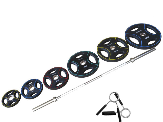 Peak Fitness   50 Mm Vægtsæt   Pu      900 Kg  50 Mm Stang 220 Cm     128 Kg