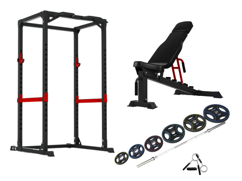 Peak Fitness    Power Rack Træningssæt