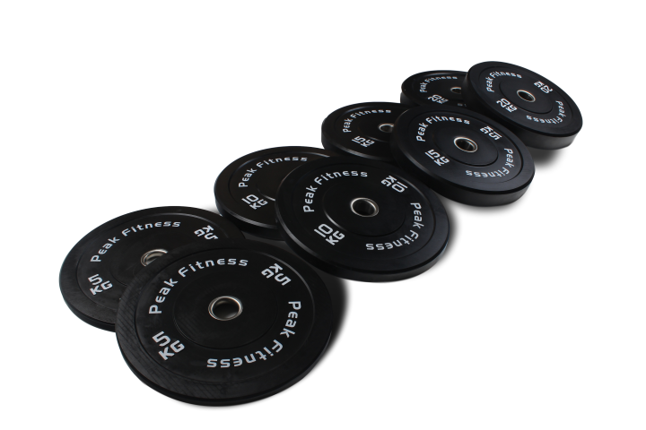 Peak Fitness   Bumper Vægtskivepakke      100 Kg