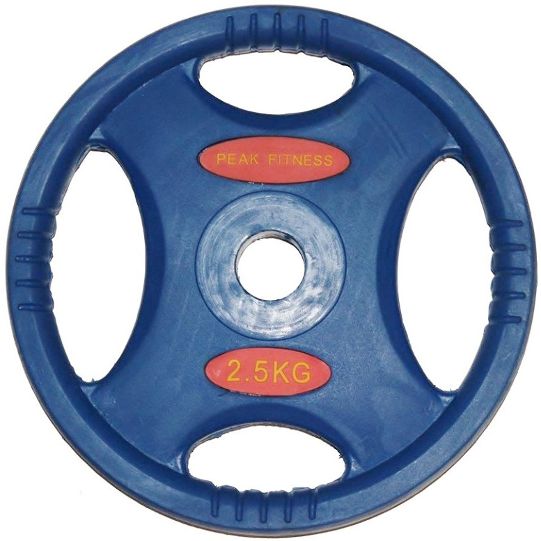 Peak Fitness   Vægtskive    30mm   Gummi   2 5 Kg