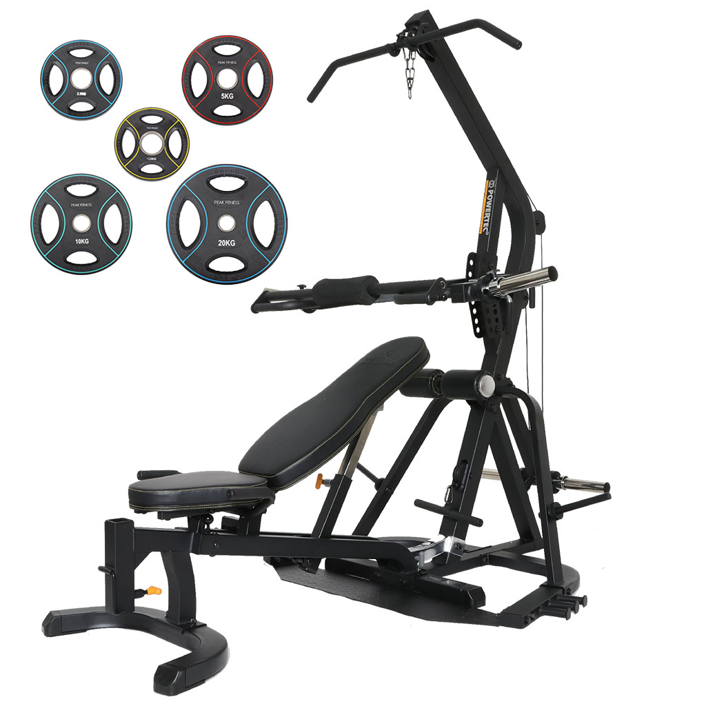 Powertec    Workbench Levergym    77  Pu Vægtsæt   5 Kg   Black