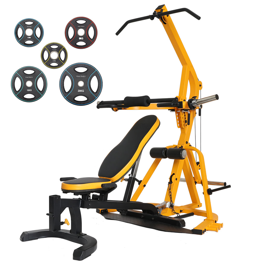 Powertec    Workbench Levergym  77  Pu Vægtsæt   5 Kg   Yellow