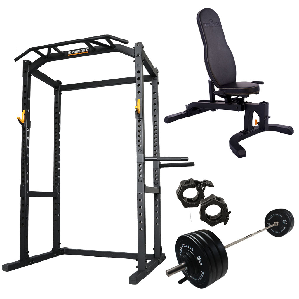 Powertec    Power Rack M  Bumper Vægtsæt   128 Kg