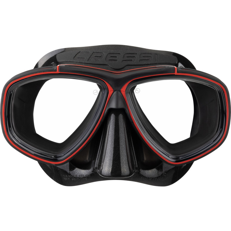 Cressi Prisma Maske Sort   Rød