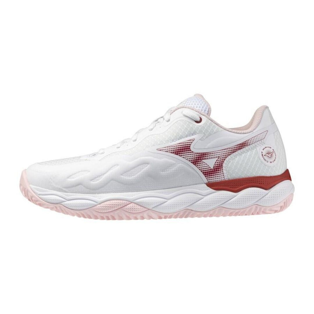 Mizuno Wave Enforce Court Cc Women  White Pinkesque Barbados Cherry    37