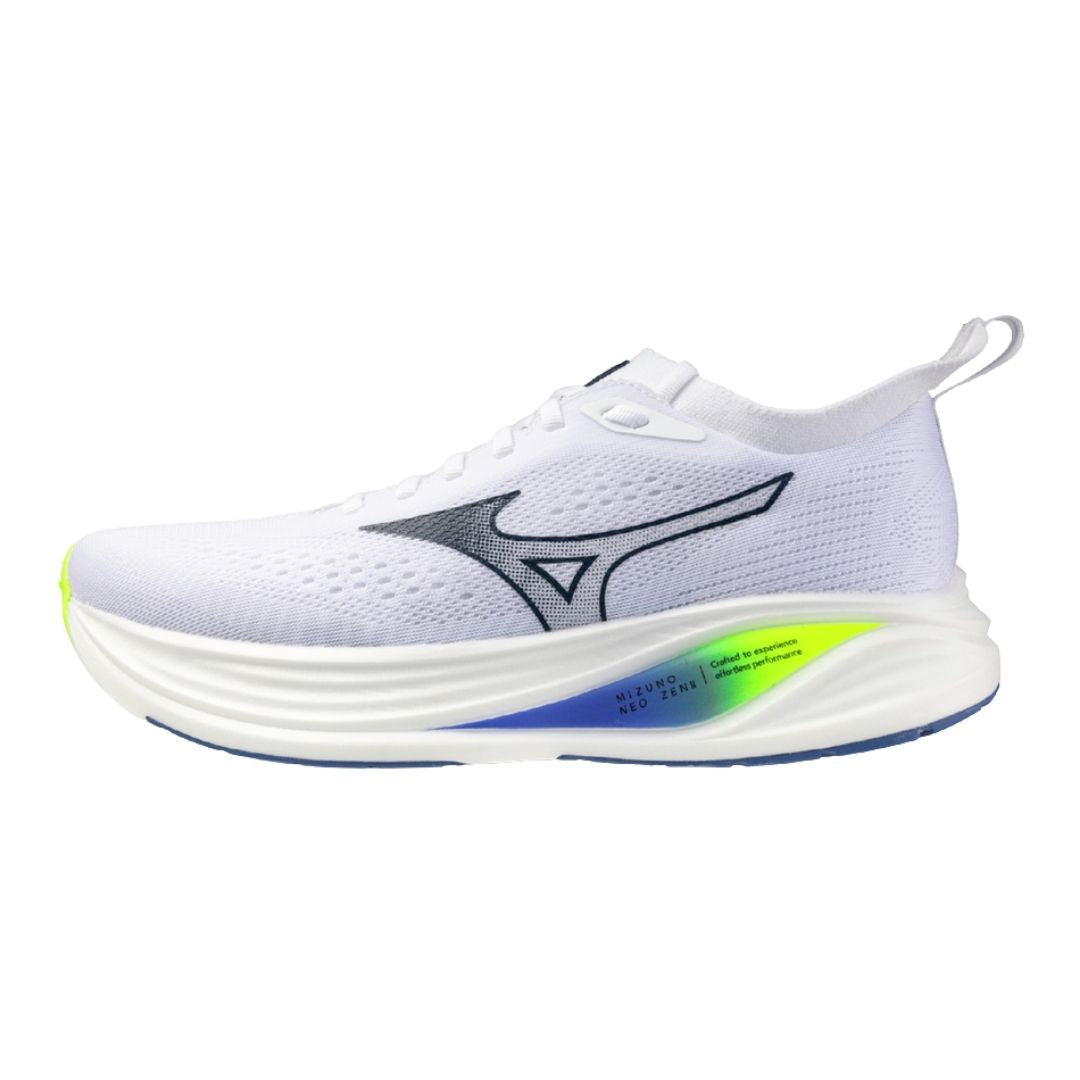 Mizuno Neo Zen Men Løbesko  White Estate Blue Lightning Yellow    41