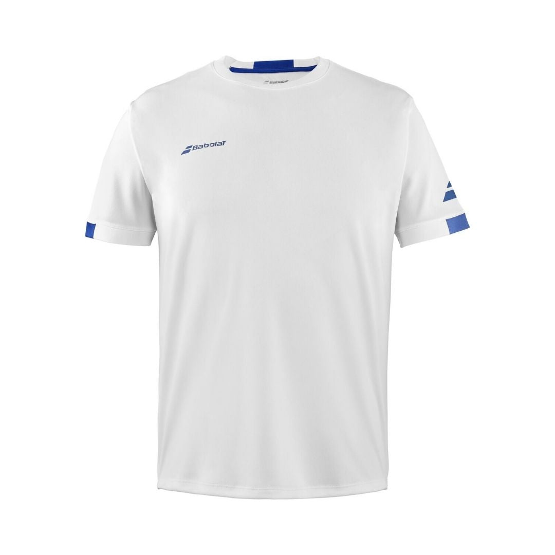 Babolat Play Crew Neck Tee Boy White White 8 10