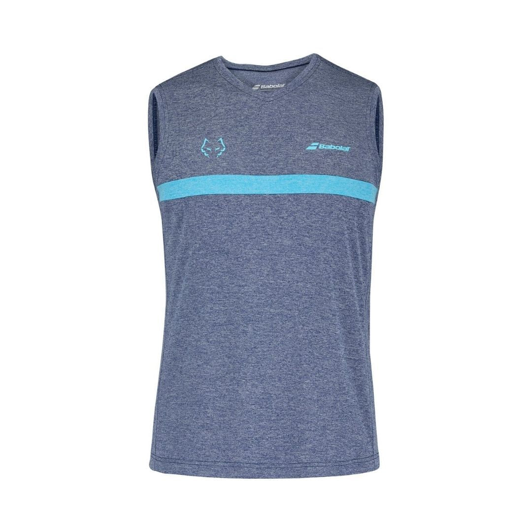 Babolat Juan Lebron Muscle Tanktop Estate Blue Heather S