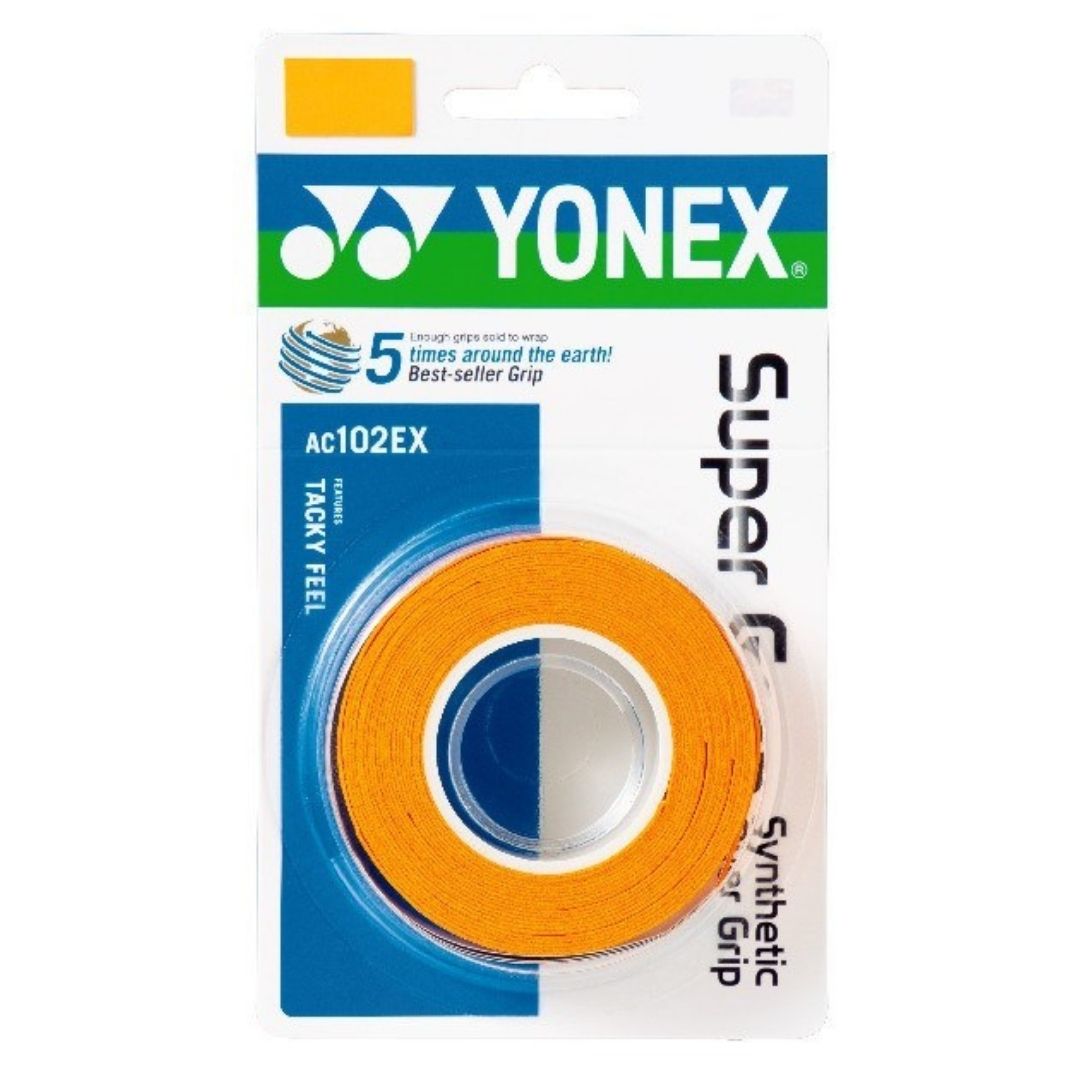 Yonex Wet Super Grap 3 Pak Orange