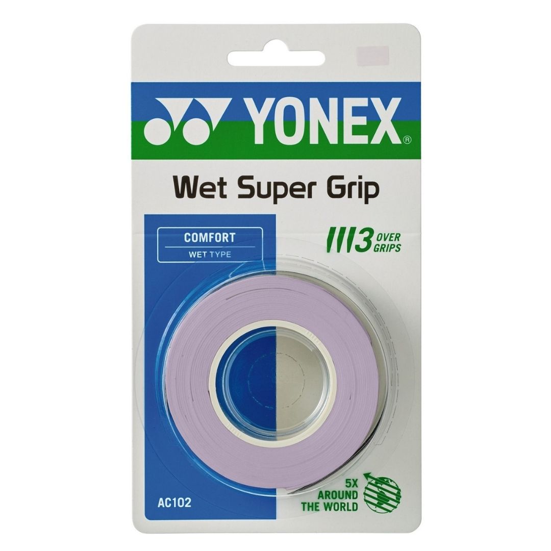 Yonex Wet Super Grap 3 Pak Pale Lilac
