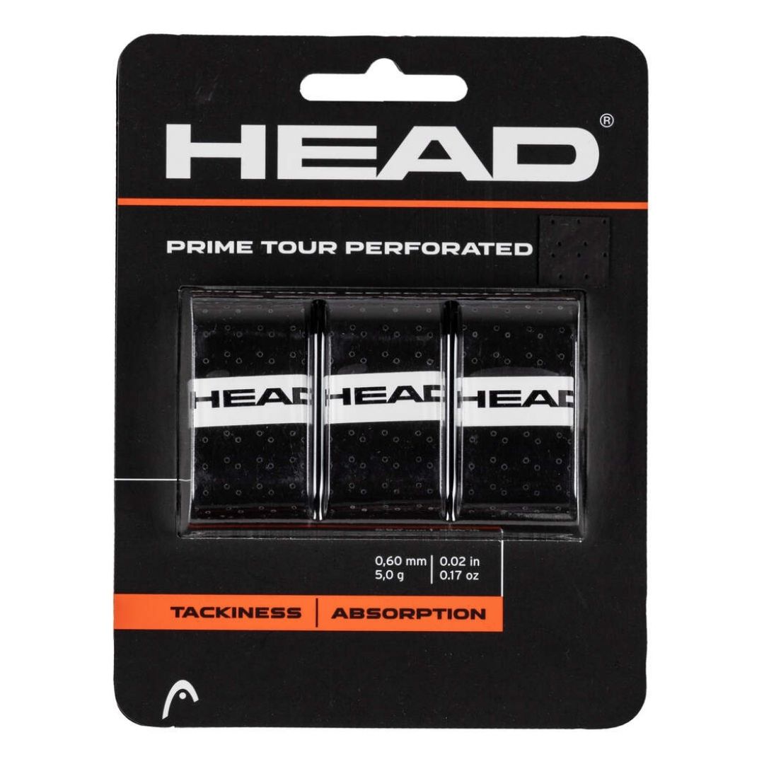 Head Prime Tour Perforated Overgrip  3 Stk  Black