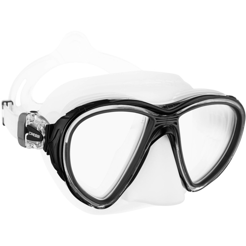 Cressi Quantum Maske Klar Sort