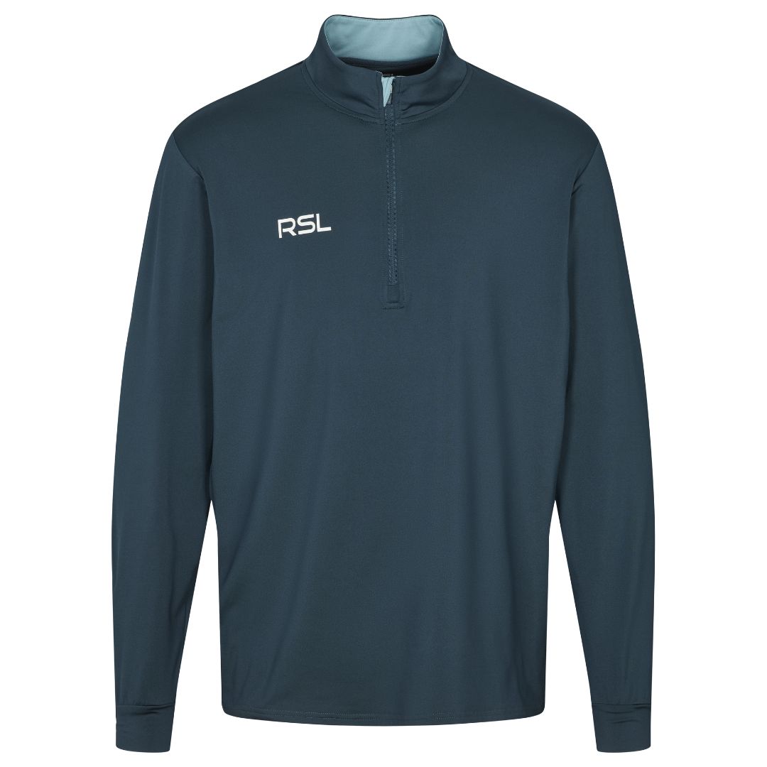 Rsl Rigel Half Zip i Blå - Træningsjakke på tilbud!